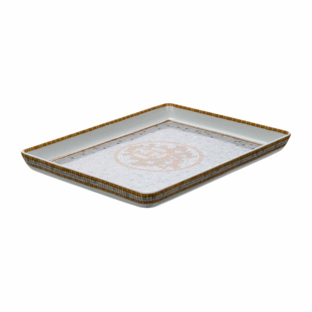 Hermes Mosaique au 24 gold sushi plate tray, small model - Picture 8 of 11